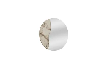 Buhem Væghængt Spejl Rund 60 cm - Beige - Boligtilbehør - Spejle - Vægspejl
