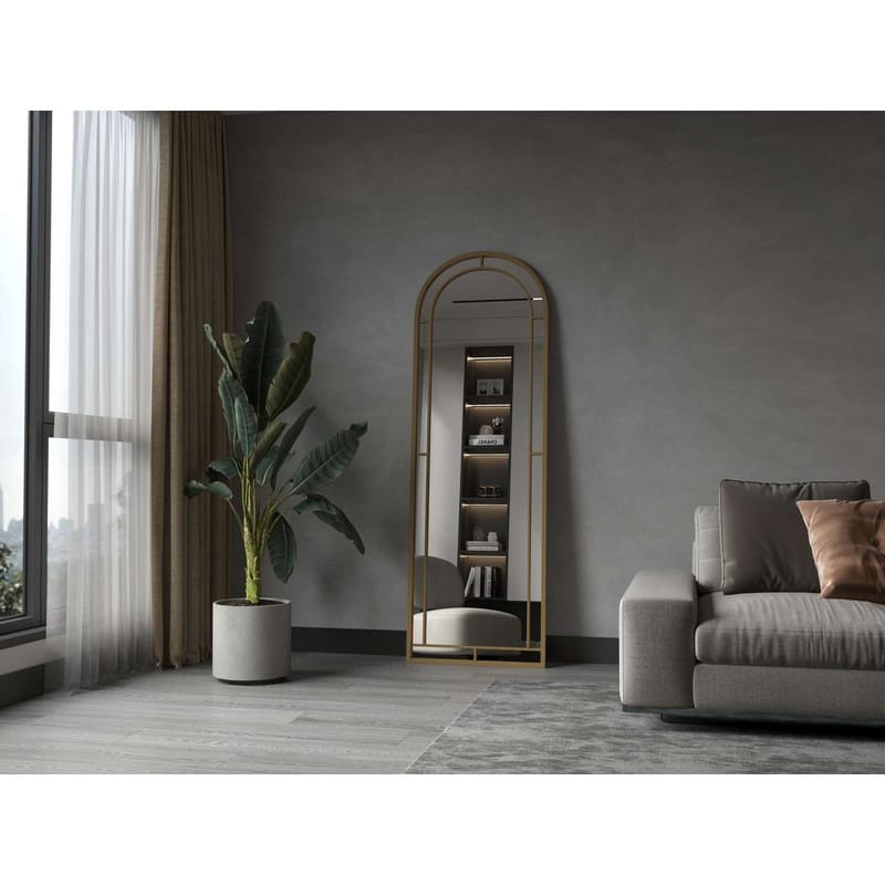 Dasina Gulvspejl 60 x 180 cm - Guld - Boligtilbehør - Spejle - Helkropsspejl
