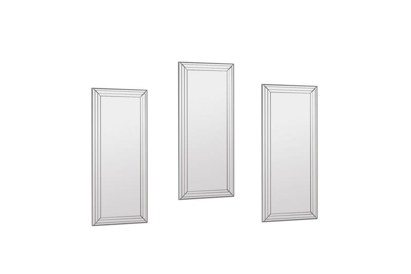Dekorativt Spejlsæt (3 Stykker) Heba Neom Transparent - Multifarvet - Boligtilbehør - Spejle - Vægspejl