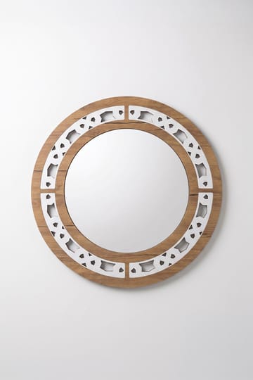 Dekorativt træspejl Homitis Armona spejl (Ø58 cm) wenge - Boligtilbehør - Spejle - Vægspejl