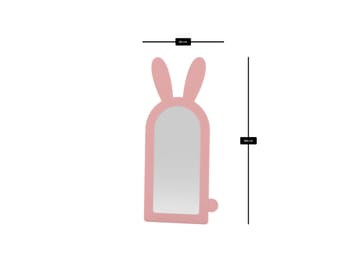 Devik Gulvspejl 180 cm - Pink - Boligtilbehør - Spejle - Helkropsspejl