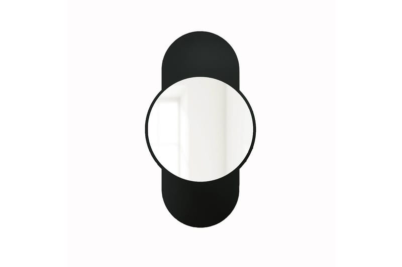 Ewelina Væghængt Spejl Rund 60 cm, Sort