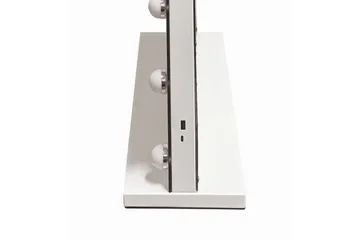 Glow Stort sminkspejl 80 cm med belysningslamper – Hollywood-spejl med USB-opladning - Hvid - Boligtilbehør - Spejle - Spejl med belysning