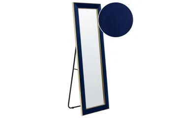 Golvspegel Beliani Lautrec Blå/guld blue||GOLD - Boligtilbehør - Spejle - Helkropsspejl