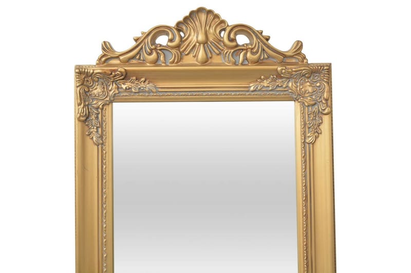 Fristående Spejl Barokstil 160 X 40 Cm Guldfarvet - Guld - Gulvspejl - Helkropsspejl
