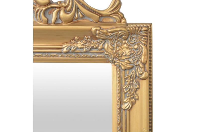 Fristående Spejl Barokstil 160 X 40 Cm Guldfarvet - Guld - Gulvspejl - Helkropsspejl