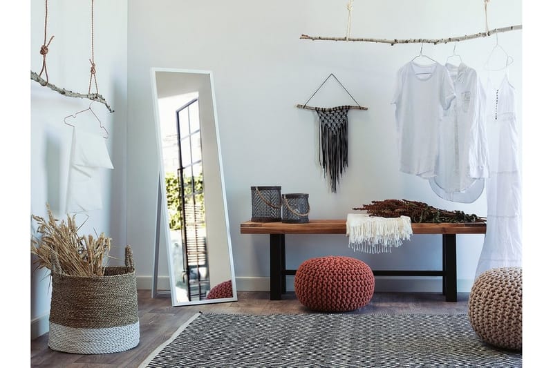 Torcy spejl 40 cm, Hvid