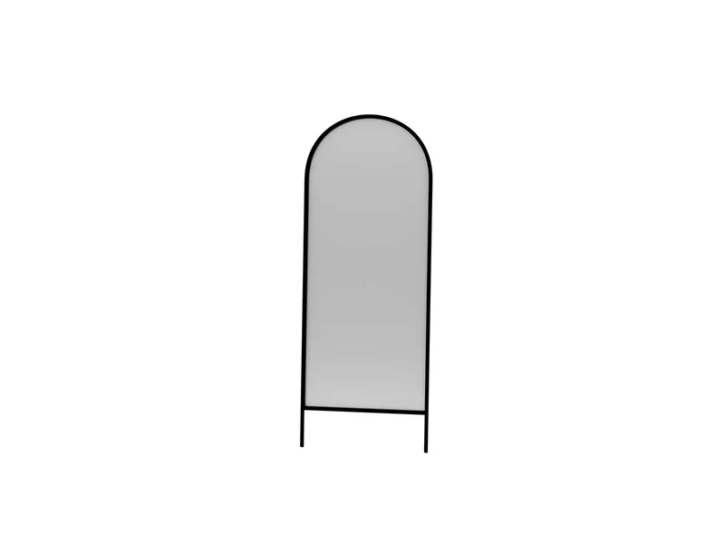Halor Gulvspejl 70x180 cm, Sort