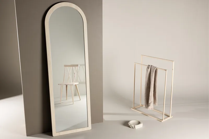 Memphis Gulvspejl 60x193 cm - Hvid - Boligtilbehør - Spejle - Helkropsspejl