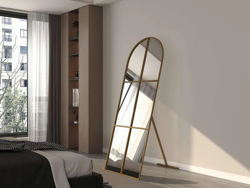 Kavor Gulvspejl 70x180 cm - Guld - Boligtilbehør - Spejle - Helkropsspejl