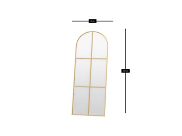 Kavor Gulvspejl 70x180 cm - Guld - Boligtilbehør - Spejle - Helkropsspejl
