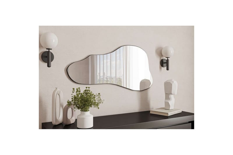 Kelon Væghængt Spejl 60 cm - Sort - Boligtilbehør - Spejle - Vægspejl