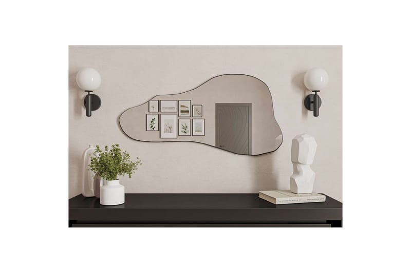 Kelon Væghængt Spejl 60 cm - Sort - Boligtilbehør - Spejle - Vægspejl