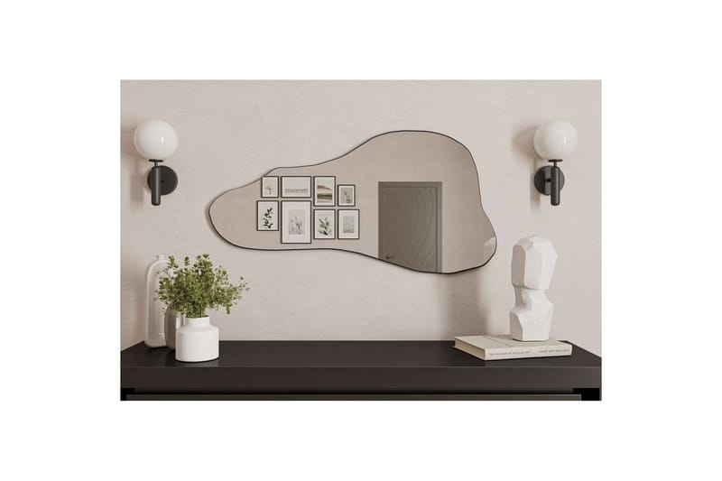 Kelon Væghængt Spejl 60 cm - Sort - Boligtilbehør - Spejle - Vægspejl