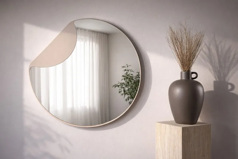 Lille spejl Venture Home Mui Klar, beige