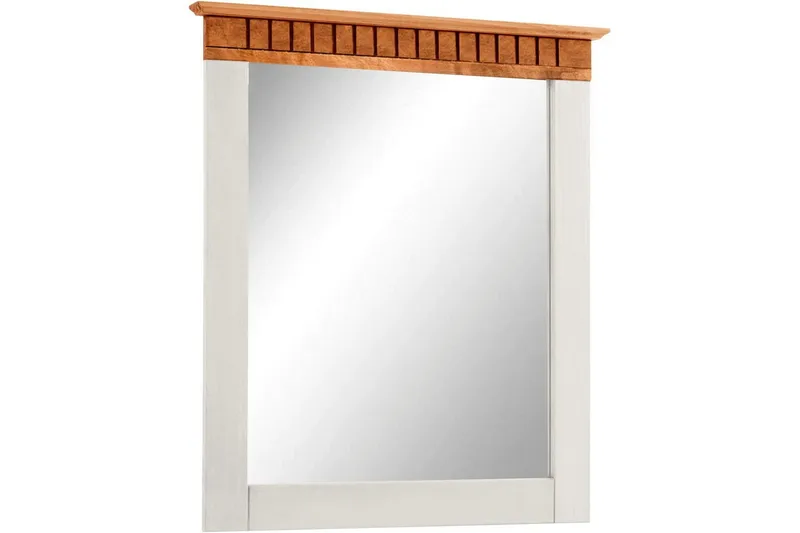 Lisa Væghængt Spejl Rektangulær 60x70 cm, Hvid