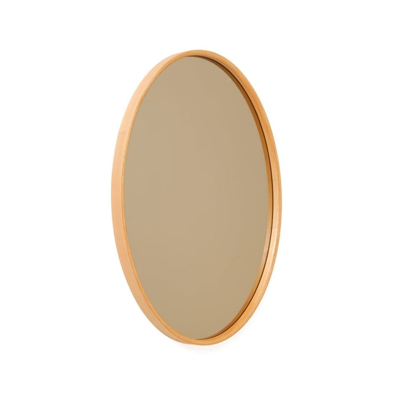 Lorys væghængt spejl Oval 45 cm, Brun