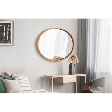 Lorys væghængt spejl Oval 45 cm - Brun - Boligtilbehør - Spejle - Vægspejl