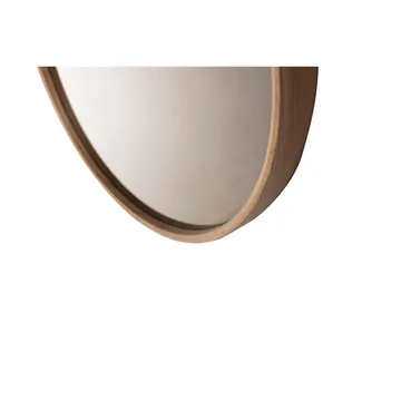 Lorys væghængt spejl Oval 45 cm - Brun/Hvid - Boligtilbehør - Spejle - Vægspejl