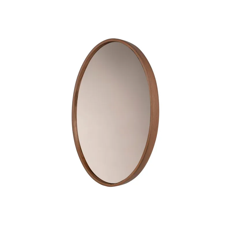 Lorys væghængt spejl Oval 45 cm, Brun/Hvid