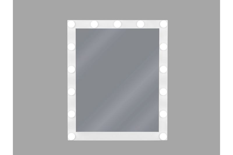 Sagspejl LED 50x60 cm - Gennemsigtig - Makeupspejl - Badeværelsestilbehør