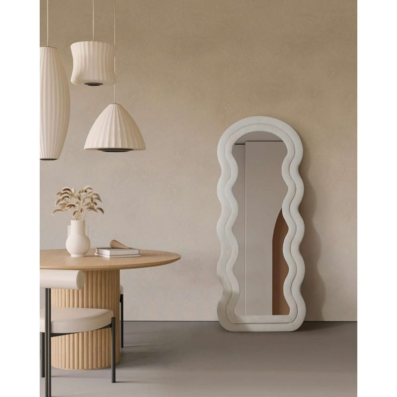 Mijara Gulvspejl 65 x 170 cm - Cremehvid - Boligtilbehør - Spejle - Helkropsspejl