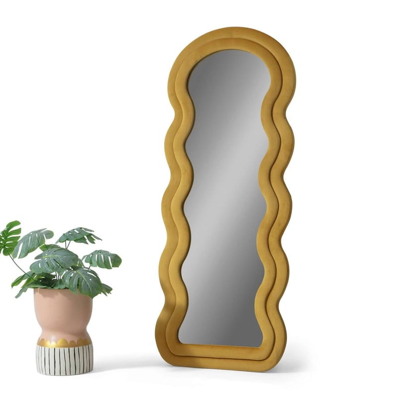 Mijara Gulvspejl 65 x 170 cm - Gul - Boligtilbehør - Spejle - Helkropsspejl