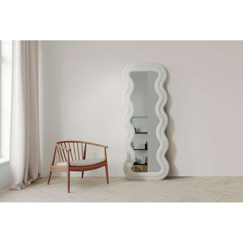 Muli Gulvspejl 65 x 170 cm - Cremehvid - Boligtilbehør - Spejle - Helkropsspejl