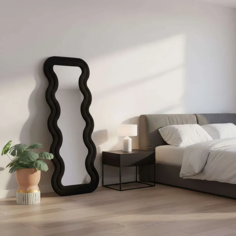 Muli Gulvspejl 65 x 170 cm - Sort - Boligtilbehør - Spejle - Helkropsspejl