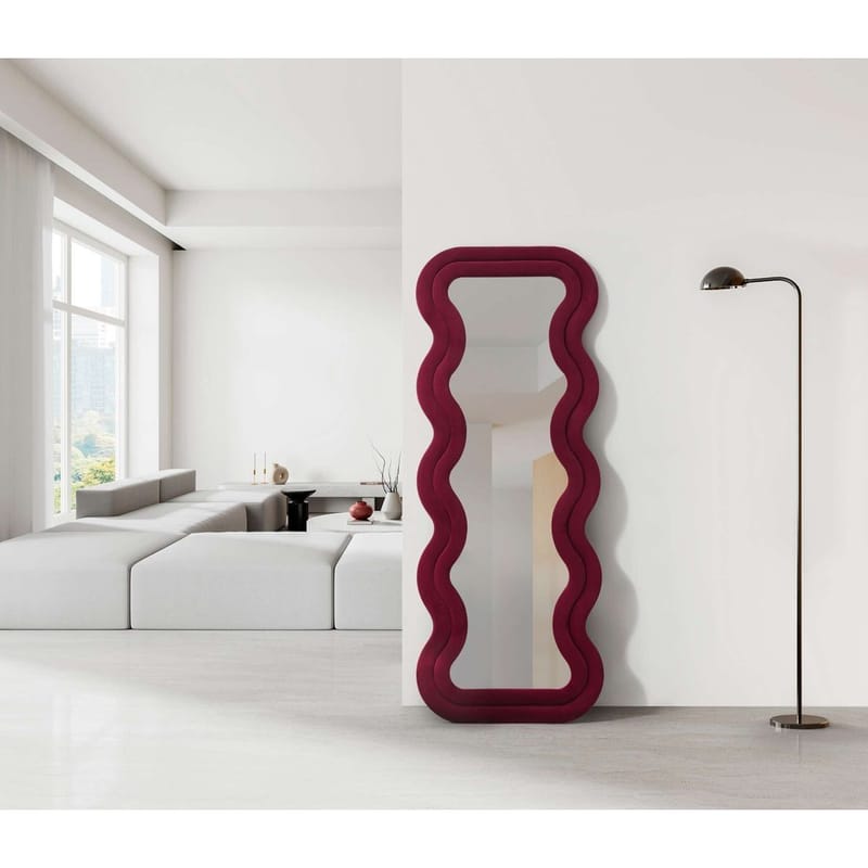 Muli Gulvspejl 65 x 170 cm - Vinrød - Boligtilbehør - Spejle - Helkropsspejl
