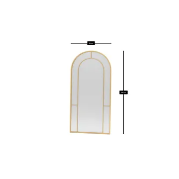 Navricon Gulvspejl 90 x 180 cm - Guld - Boligtilbehør - Spejle - Helkropsspejl