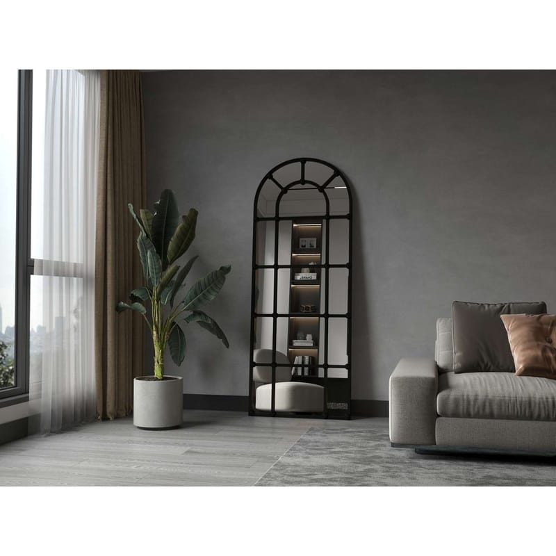 Omari Gulvspejl 70 x 180 cm - Sort - Boligtilbehør - Spejle - Helkropsspejl