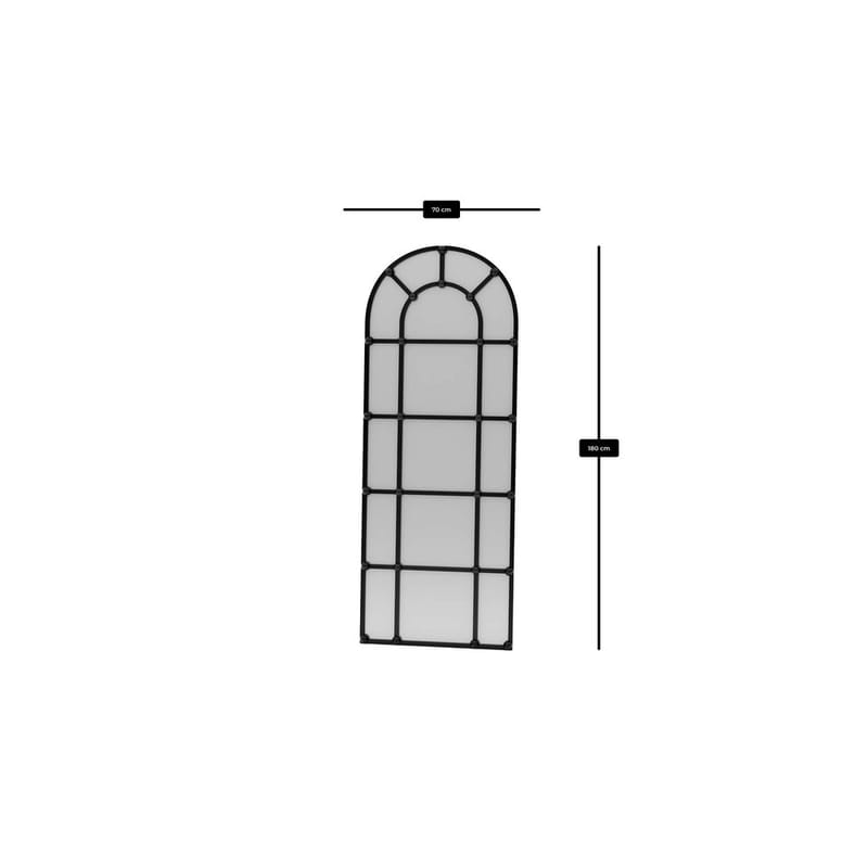 Omari Gulvspejl 70 x 180 cm - Sort - Boligtilbehør - Spejle - Helkropsspejl