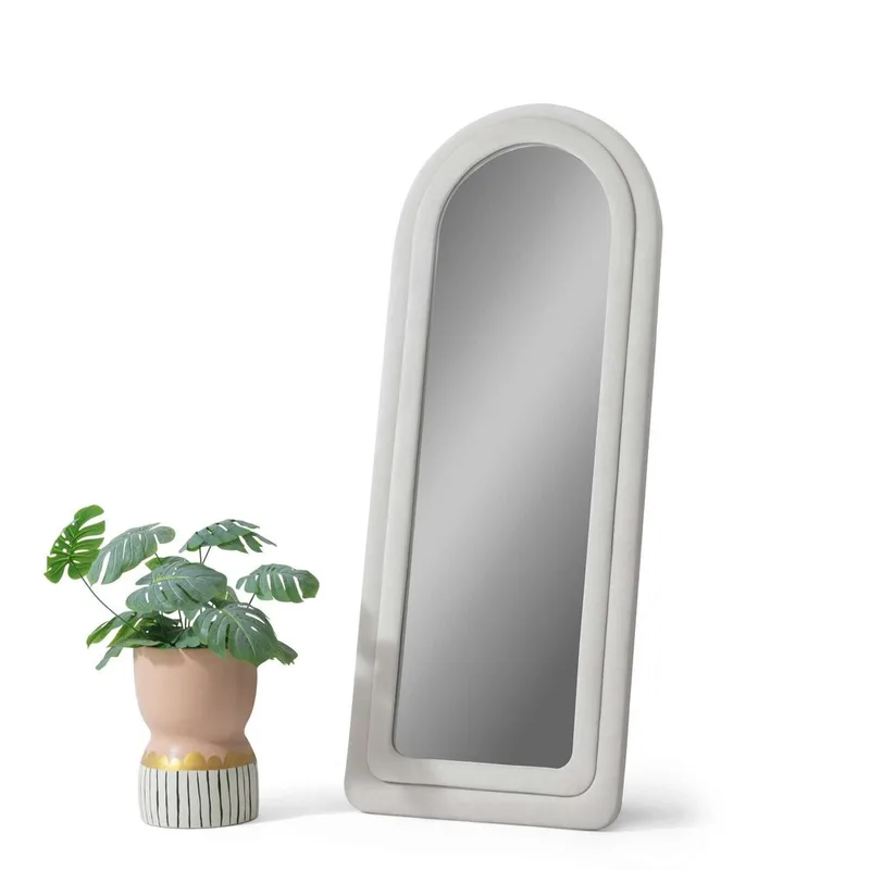 Ottawa Gulvspejl 65 x 170 cm, Cremehvid