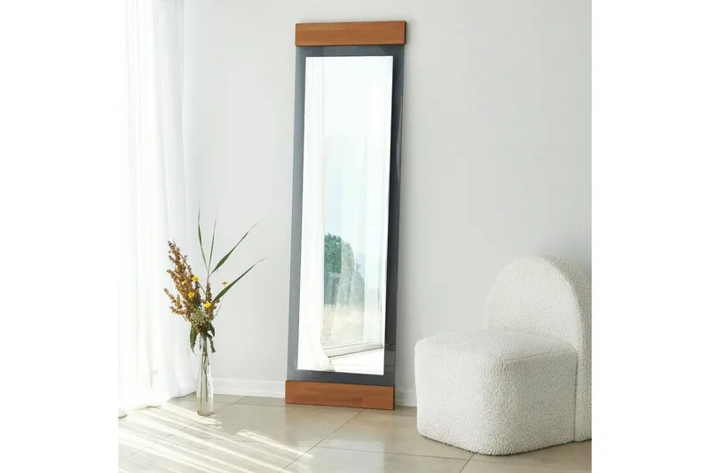 Psyke Spejl Ataturs Eg / Røgfarvet - Eg / Røgfarvet - Boligtilbehør - Spejle - Vægspejl