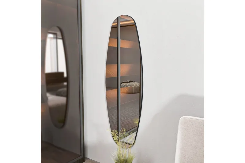 Psyke Spejl Keiichi Transparent - Lysfarvet træ - Boligtilbehør - Spejle - Vægspejl