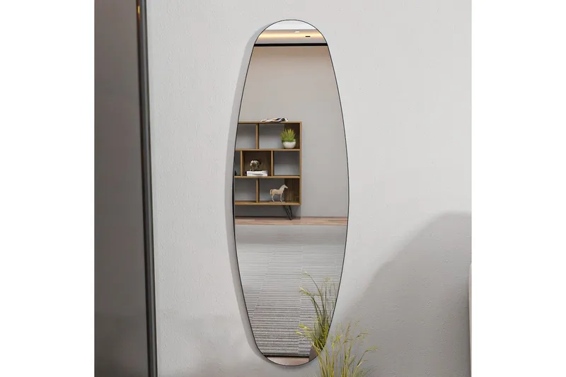 Psyke Spejl Keiichi Transparent - Lysfarvet træ - Boligtilbehør - Spejle - Vægspejl