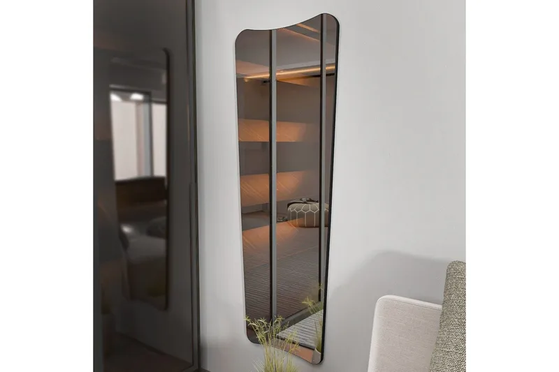 Psyke Spejl Vitros transparent / sort - Sort/Hvid - Boligtilbehør - Spejle - Vægspejl