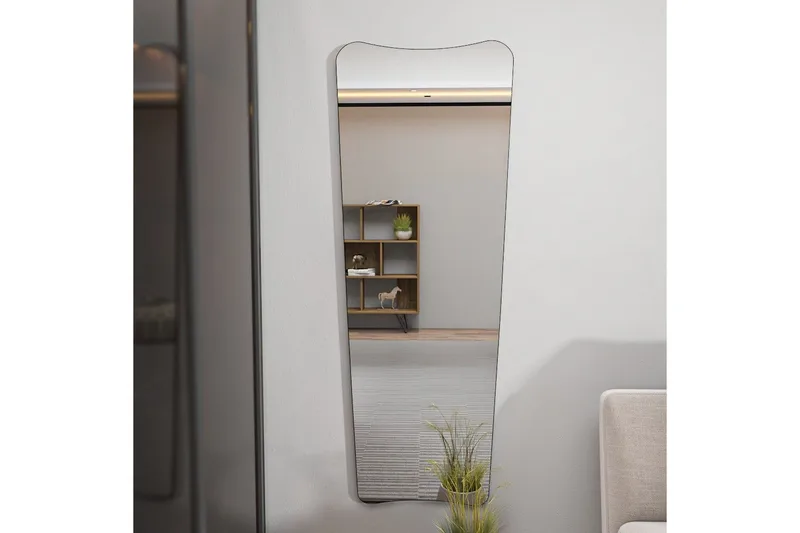 Psyke Spejl Vitros transparent / sort - Sort/Hvid - Boligtilbehør - Spejle - Vægspejl