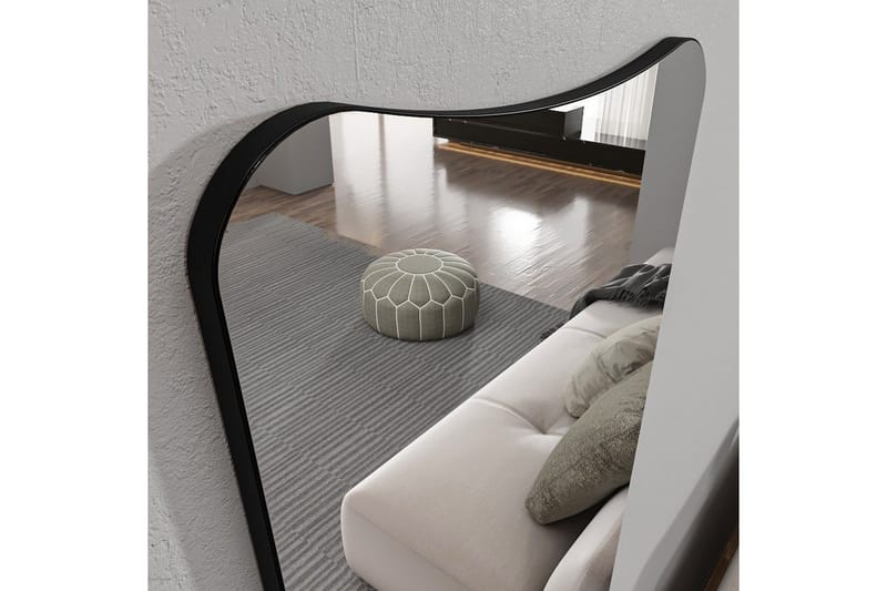 Psyke Spejl Vitros transparent / sort - Sort/Hvid - Boligtilbehør - Spejle - Vægspejl