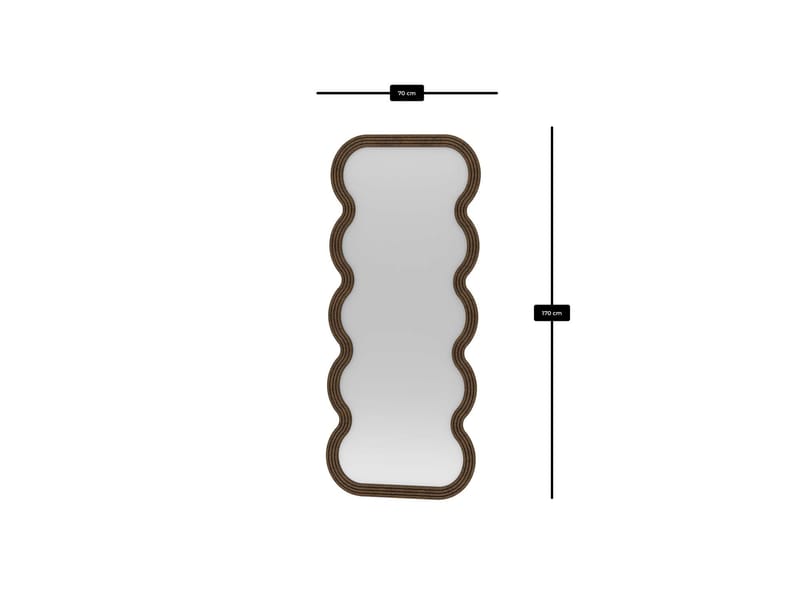 Ratira Gulvspejl 70x170 cm - Brun - Boligtilbehør - Spejle - Helkropsspejl