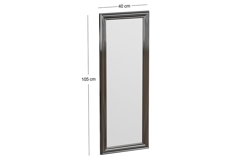 Rube Spejl 40 cm Rektangulær - Sølv - Boligtilbehør - Spejle - Vægspejl