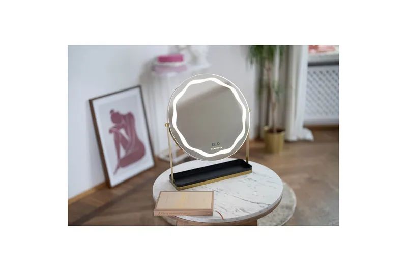 Sminkespejl Beautifly Rund med LED-belysning - Boligtilbehør - Spejle - Spejl med belysning