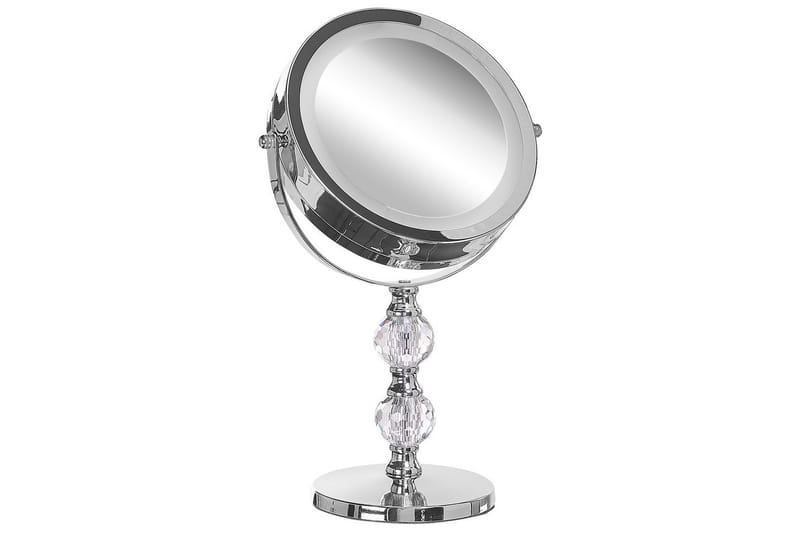 Sminkspegel Beliani Claira Guld Silver - Boligtilbehør - Spejle - Makeupspejl