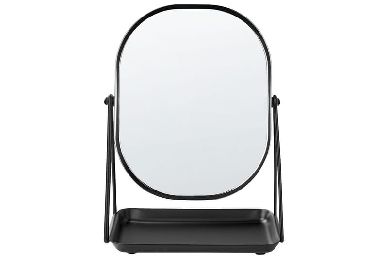 Sminkspegel Beliani Correze Guld/svart Black - Boligtilbehør - Spejle - Makeupspejl