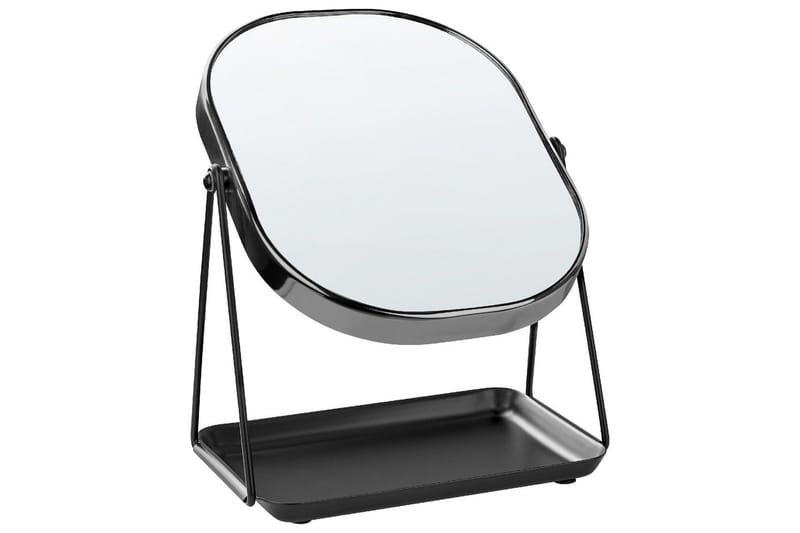 Sminkspegel Beliani Correze Guld/svart Black - Boligtilbehør - Spejle - Makeupspejl