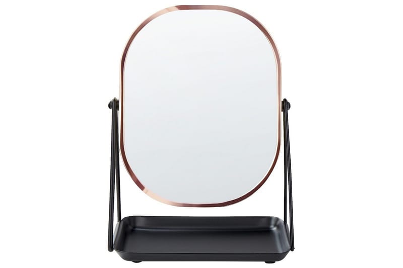Sminkspegel Beliani Correze Guld/svart Rose||Black - Boligtilbehør - Spejle - Makeupspejl