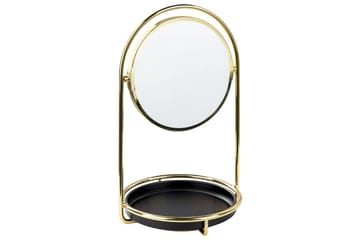 Sminkspegel Beliani Indre GOLD||Black - Boligtilbehør - Spejle - Makeupspejl