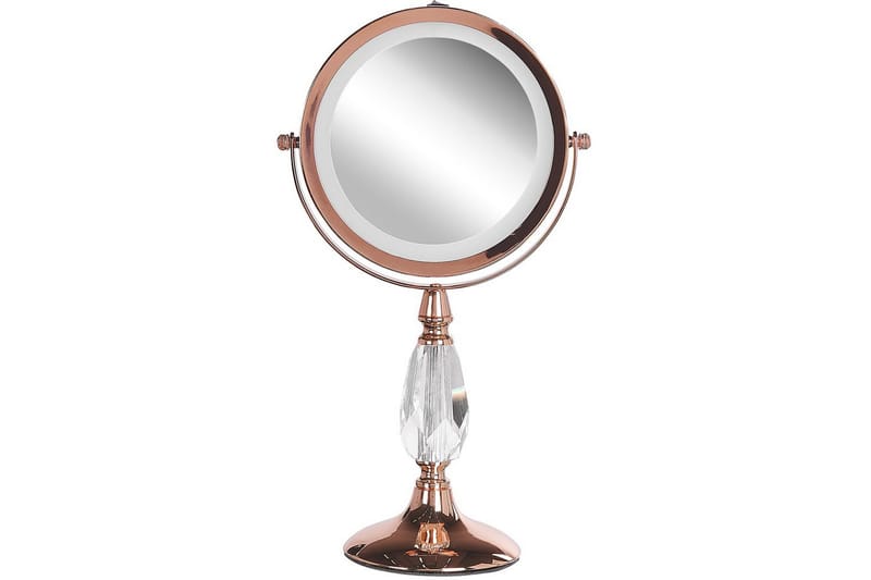 Sminkspegel Beliani Maury Guld GOLD VALUE_MISSING_3 - Boligtilbehør - Spejle - Makeupspejl