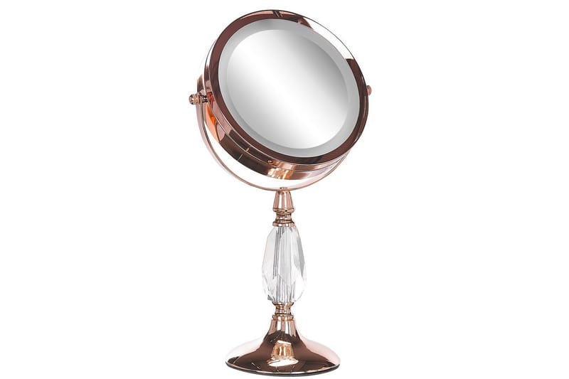 Sminkspegel Beliani Maury Guld GOLD VALUE_MISSING_3 - Boligtilbehør - Spejle - Makeupspejl